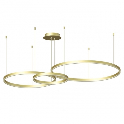 Подвесная светодиодная люстра Kink Light Тор 08223,32P, в стиле Хай-тек, цвет матовое золото