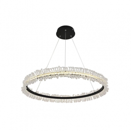 Подвесная светодиодная люстра Kink Light Лаура 08243,19A, в стиле модерн, цвет черный