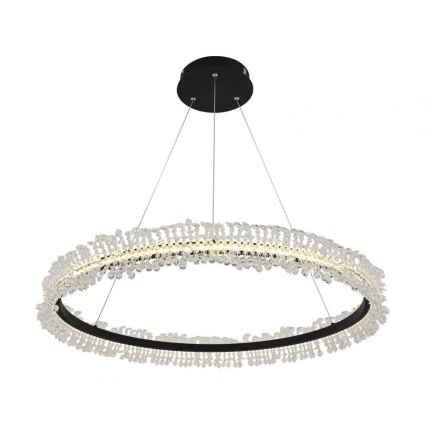 Подвесная светодиодная люстра Kink Light Лаура 08244,19A, в стиле модерн, цвет черный