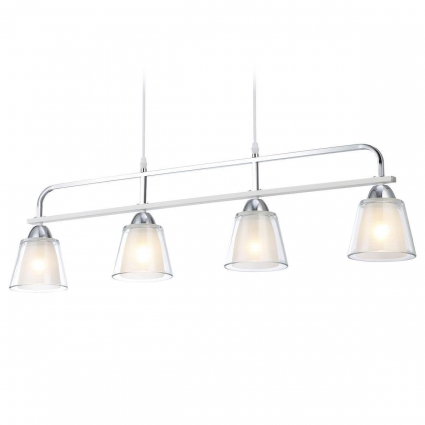 Подвесная люстра Ambrella light Traditional Modern TR303242 в стиле модерн, цвет белый
