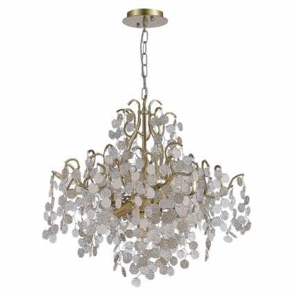 Подвесная люстра ST Luce Ravello SL1650.303.08 в стиле модерн, цвет янтарный