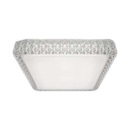 Потолочная светодиодная люстра Zumaline Moa CL15068SQ-D40 в стиле модерн, цвет хром
