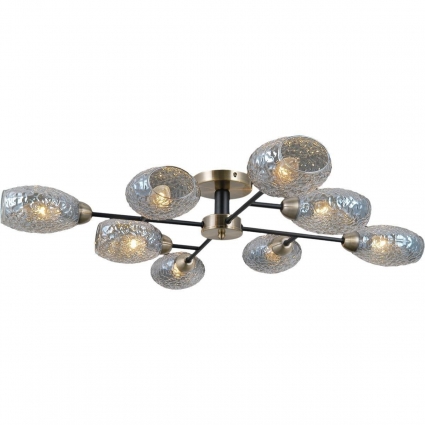 Потолочная люстра Illumico IL0285-8CSQ-79 BK AB в стиле модерн, цвет античная бронза