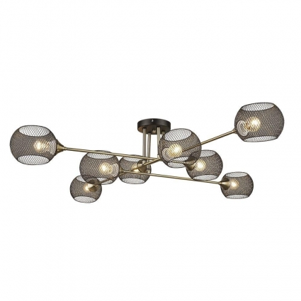 Потолочная люстра Seven Fires Stelara WD3511/8C-BK-AB-BK в современном стиле, цвет черный