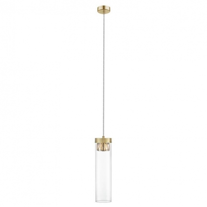 Подвесной светильник Zumaline Gem P0389-01D-0FD2 цвет бронза, мощность 28 Вт
