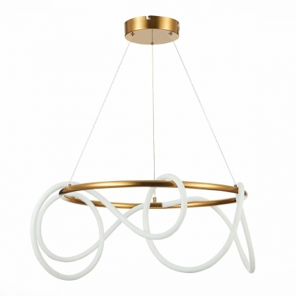 Подвесной светодиодный светильник ST Luce Sagrato SL6102.303.55 в стиле Хай-тек, цвет белый