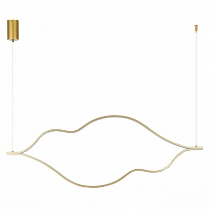 Подвесной светодиодный светильник ST Luce Cortile SL6106.203.56 в стиле Хай-тек, цвет золотой