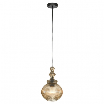 Подвесной светильник Lussole Loft LSP-8520 цвет янтарный, мощность 40 Вт