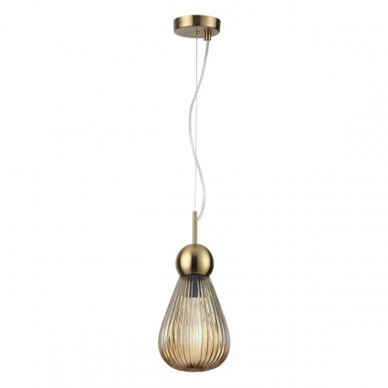 Подвесной светильник Odeon Light Exclusive Elica 5402/1 в стиле модерн, цвет янтарный