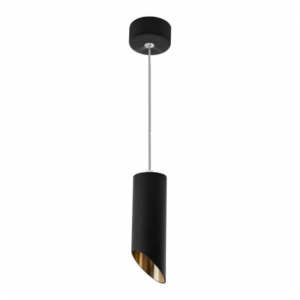 Подвесной светильник Feron Barrel tilt ML1828 48043 в современном стиле, цвет черный