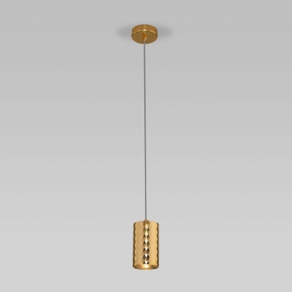 Подвесной светодиодный светильник Eurosvet Bonaldo 50247/1 Led золото в современном стиле, цвет золотой