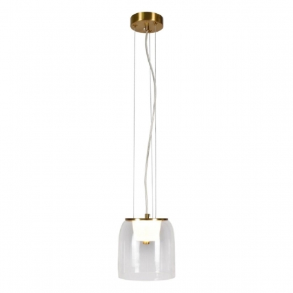 Подвесной светодиодный светильник Lussole Loft Dearborn LSP-7060 в стиле модерн, цвет бронза