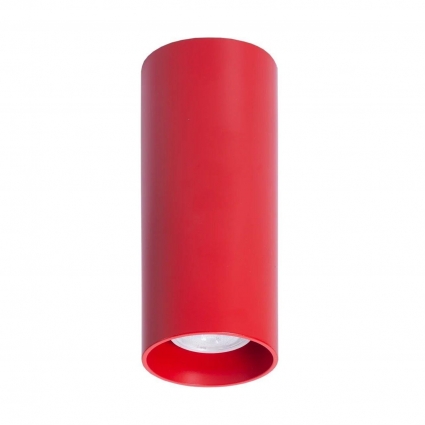 Потолочный светильник TopDecor Tubo8 P2 09 в современном стиле, цвет красный