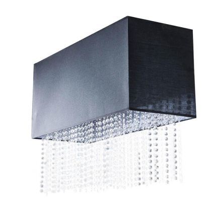 Настенный светильник Azzardo Glamour wall AZ1587 в стиле арт-деко, цвет черный