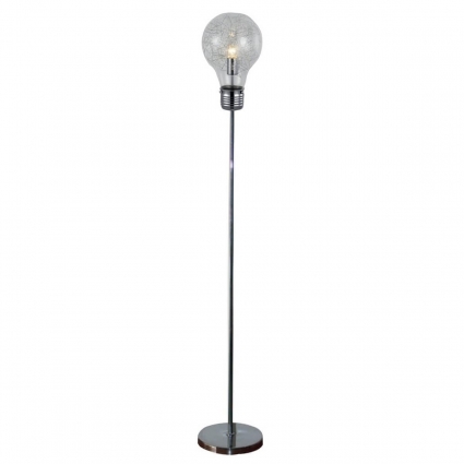 Торшер Zumaline Bulb RLL93024-1A в современном стиле, цвет хром, мощность 60 Вт