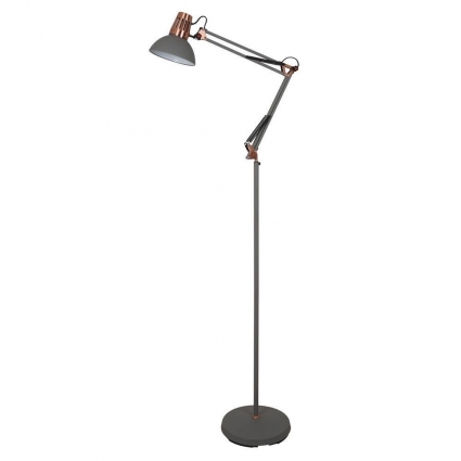 Торшер Camelion KD-431F C73 13090 в стиле модерн, цвет серый, мощность 40 Вт