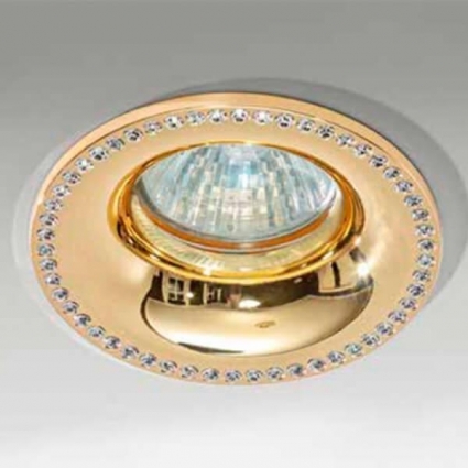 Встраиваемый светильник Azzardo Adamo Midst Diamond AZ2740 в современном стиле, цвет золотой