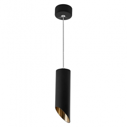Подвесной светильник Feron Barrel tilt ML1838 48045 в современном стиле, цвет черный