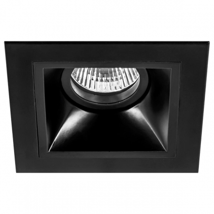 Встраиваемый светильник Lightstar Domino (214517+214507) D51707 в стиле Хай-тек, цвет черный