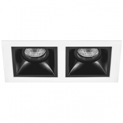 Встраиваемый светильник Lightstar Domino (214526+214507+214507) D5260707 в стиле Хай-тек, цвет черный