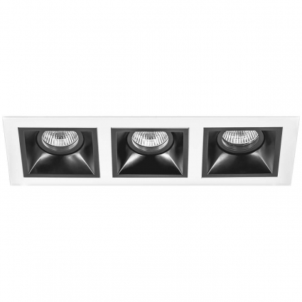 Встраиваемый светильник Lightstar Domino (214536+214507+214507+214507) D536070707 в стиле Хай-тек, цвет черный