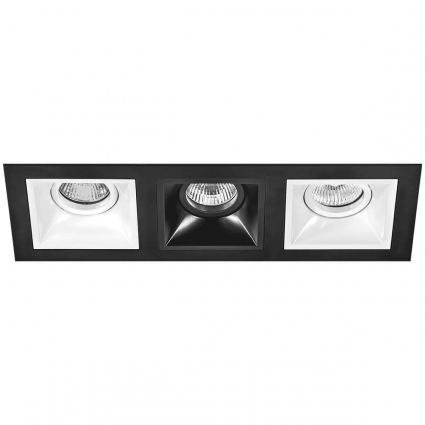 Встраиваемый светильник Lightstar Domino (214537+214506+214507+214506) D537060706 в стиле Хай-тек, цвет черный