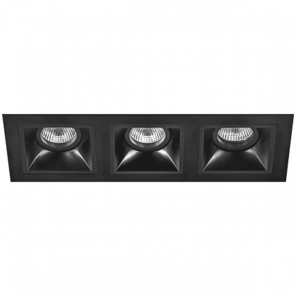 Встраиваемый светильник Lightstar Domino (214537+214507+214507+214507) D537070707 в стиле Хай-тек, цвет черный