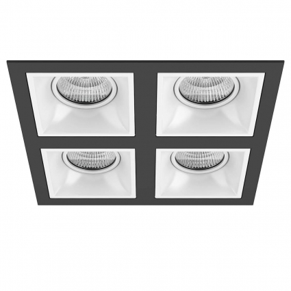 Встраиваемый светильник Lightstar Domino (214547+214506+214506+214506+214506) D54706060606 в стиле Хай-тек, цвет белый