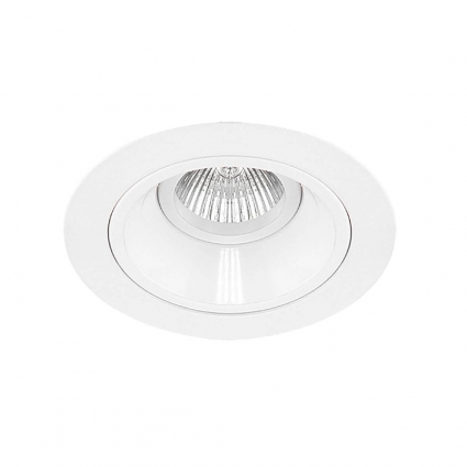 Встраиваемый светильник Lightstar Domino (214616+214606) D61606 в стиле Хай-тек, цвет белый