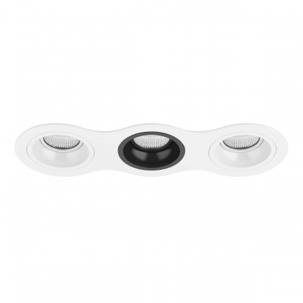 Встраиваемый светильник Lightstar Domino (214636+214606+214607+214606) D636060706 в стиле Хай-тек, цвет белый