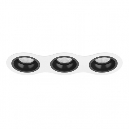 Встраиваемый светильник Lightstar Domino (214636+214607+214607+214607) D636070707 в стиле Хай-тек, цвет белый