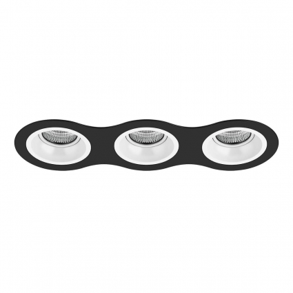 Встраиваемый светильник Lightstar Domino (214637+214606+214606+214606) D637060606 в стиле Хай-тек, цвет черный