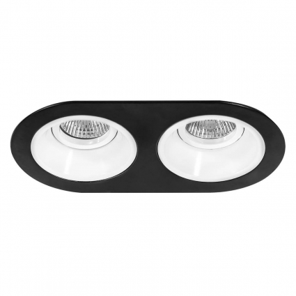 Встраиваемый светильник Lightstar Domino (214657+214606+214606) D6570606 в стиле Хай-тек, цвет черный