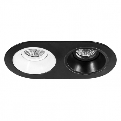 Встраиваемый светильник Lightstar Domino (214657+214606+214607) D6570607 в стиле Хай-тек, цвет черный
