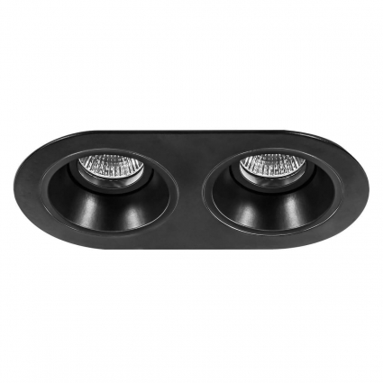 Встраиваемый светильник Lightstar Domino (214657+214607+214607) D6570707 в стиле Хай-тек, цвет черный