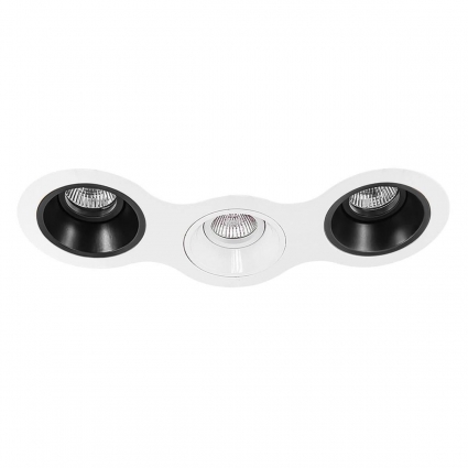 Встраиваемый светильник Lightstar Domino (214696+214607+214606+214607) D696070607 в стиле Хай-тек, цвет белый