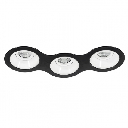 Встраиваемый светильник Lightstar Domino (214697+214606+214606+214606) D697060606 в стиле Хай-тек, цвет черный