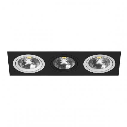 Встраиваемый светильник Lightstar Intero 111 (217837+217906+217907+217906) i837600706 в стиле Хай-тек, цвет черный