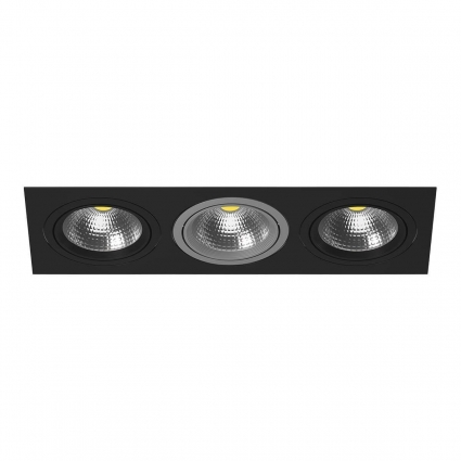 Встраиваемый светильник Lightstar Intero 111 (217837+217907+217909+217907) i837070907 в стиле Хай-тек, цвет черный
