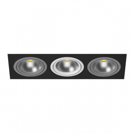 Встраиваемый светильник Lightstar Intero 111 (217837+217909+217906+217909) i837090609 в стиле Хай-тек, цвет черный