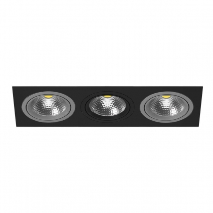 Встраиваемый светильник Lightstar Intero 111 (217837+217909+217907+217909) i837090709 в стиле Хай-тек, цвет черный