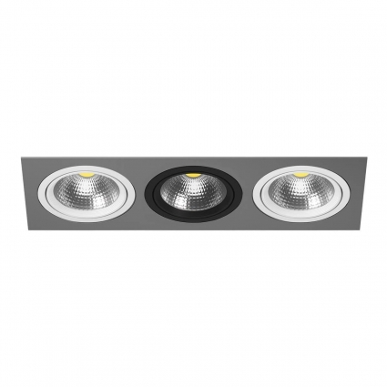 Встраиваемый светильник Lightstar Intero 111 (217839+217906+217907+217906) i839060706 в стиле Хай-тек, цвет серый