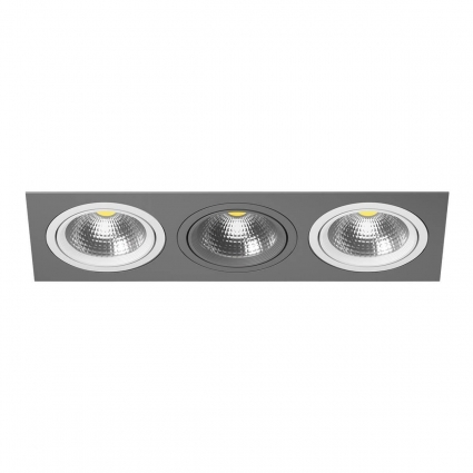 Встраиваемый светильник Lightstar Intero 111 (217839+217906+217909+217906) i839060906 в стиле Хай-тек, цвет серый