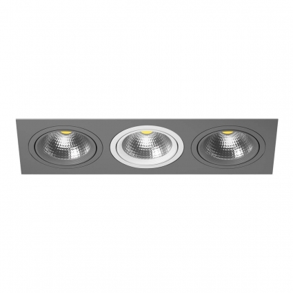 Встраиваемый светильник Lightstar Intero 111 (217839+217909+217906+217909) i839090609 в стиле Хай-тек, цвет серый