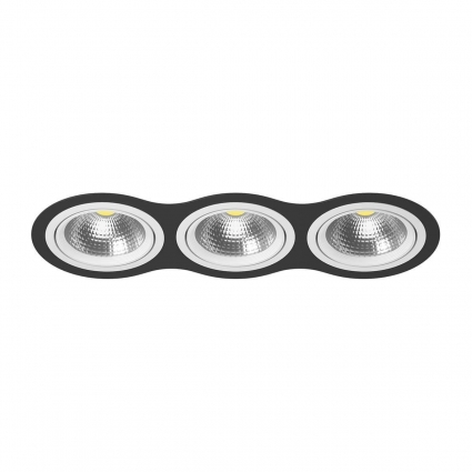 Встраиваемый светильник Lightstar Intero 111 (217937+217906+217906+217906) i937060606 в стиле Хай-тек, цвет черный