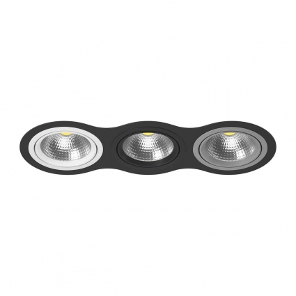 Встраиваемый светильник Lightstar Intero 111 (217937+217906+217907+217909) i937060709 в стиле Хай-тек, цвет черный