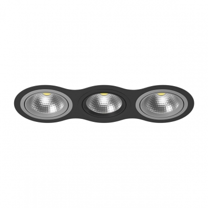 Встраиваемый светильник Lightstar Intero 111 (217937+217909+217907+217909) i937090709 в стиле Хай-тек, цвет черный