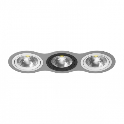 Встраиваемый светильник Lightstar Intero 111 (217939+217906+217907+217906) i939060706 в стиле Хай-тек, цвет серый