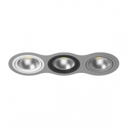 Встраиваемый светильник Lightstar Intero 111 (217939+217906+217907+217909) i939060709 в стиле Хай-тек, цвет серый