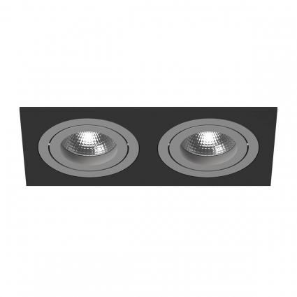 Встраиваемый светильник Lightstar Intero 16 (217527+217609+217609) i5270909 в стиле Хай-тек, цвет серый